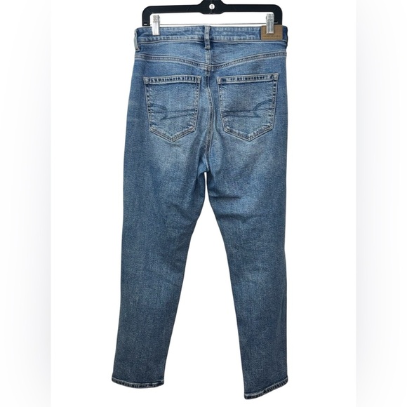 American Eagle Outfitters Women's Mom Blue Straight Leg Jeans 6 short - Picture 4 of 4